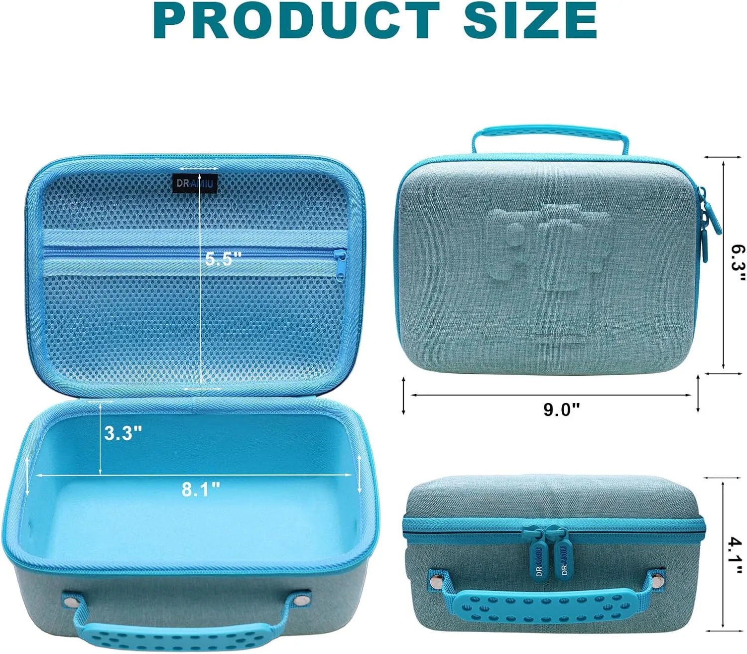 Camera Case Compatible with Canon EOS Rebel T7, R100, R50, R6 Mark II, R8, R5, R7, 90D, 5D Mark IV, Sony, Nikon Cameras, Lens, Tripod, with Shoulder Strap and 4 Pieces of Dividers, Travel Camera Bag