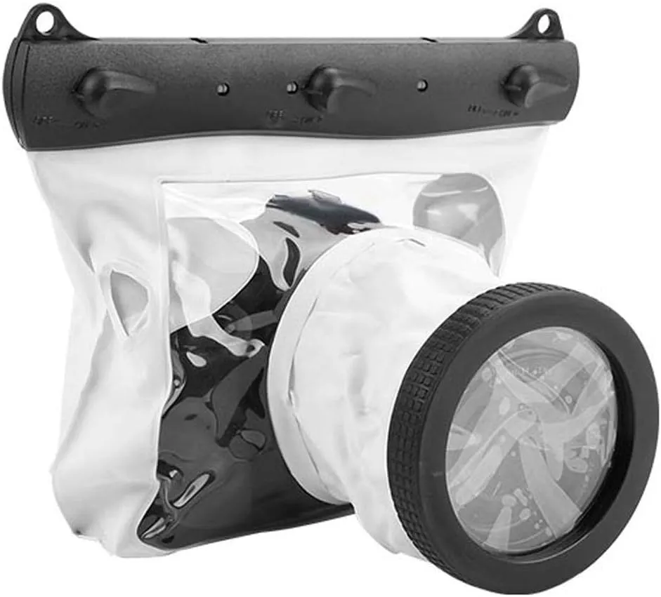 Camera Housing Case 20 Meter Underwater Protective Pouch Bag for for Nikon DSLR SLR Mirrorless Camera(White)