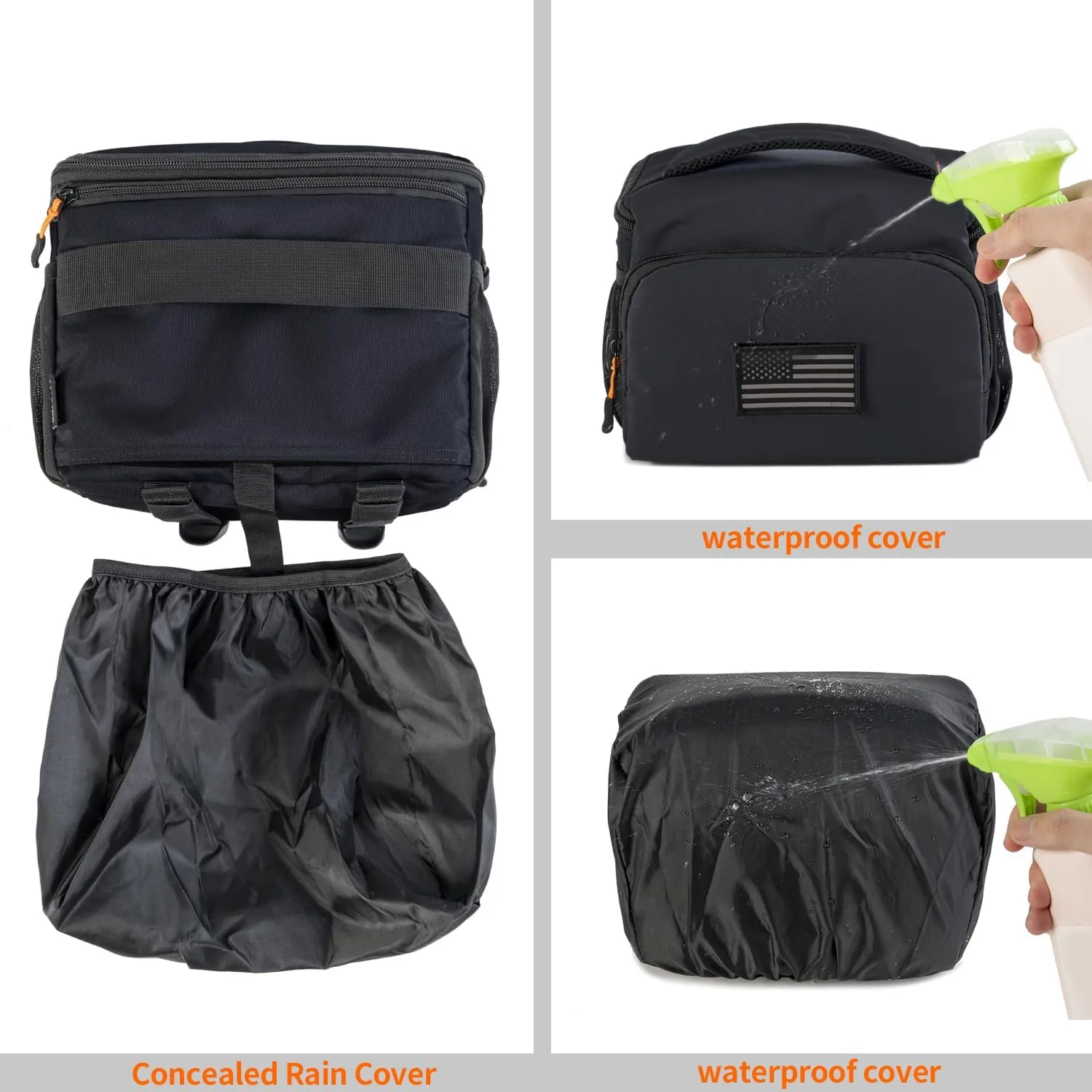 Camera Lens Bags & Cases, Camera Bag Protective Covers Photography Shoulder Bag Compatible for Nikon, Canon, Sony DSL/SLR/Mirrorless Equipment Travel Waterproof (Black)