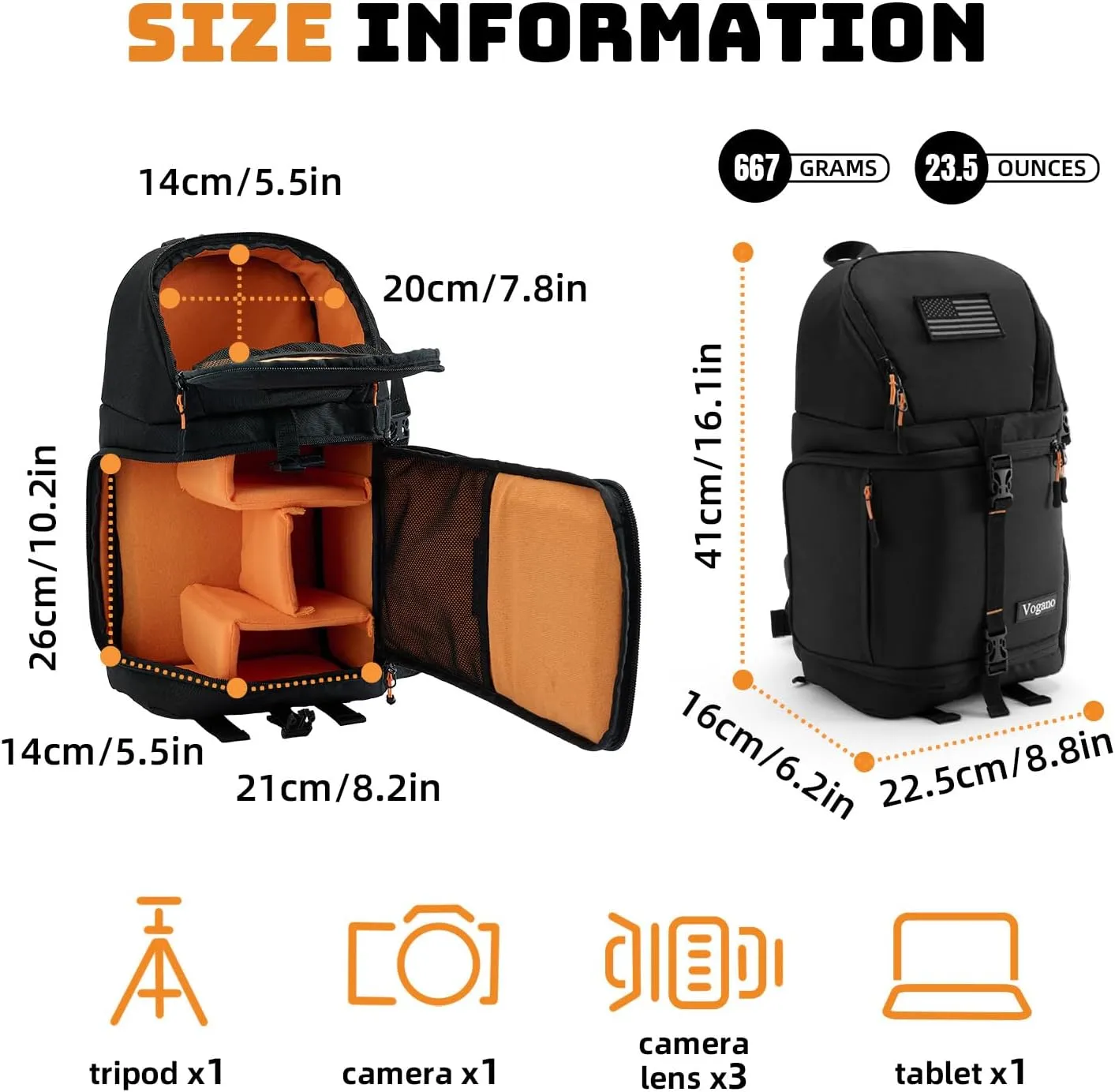 Camera Sling Bag for Photographers - Waterproof Single-Shoulder Camera Case with Adjustable Dividers, Rain Cover & Side Tripod Pocket (2.0 Large, Black)