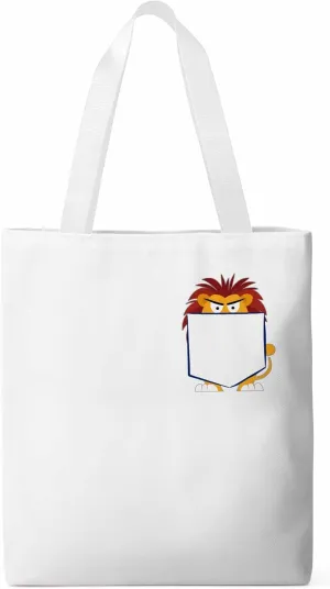 Canvas Tote Bag, Cartoon Lion Print patterned Canvas Tote Handbags for Women Shoulder Bag,