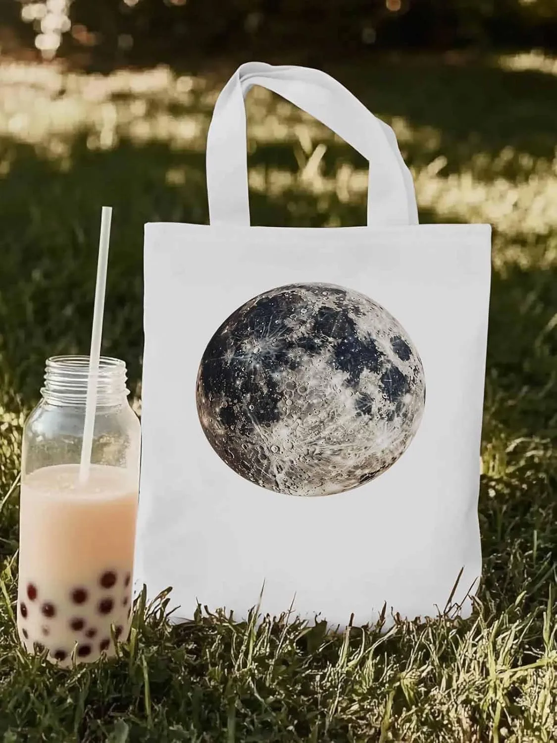 Canvas Tote Bag, Earth Day Aesthetic Canvas Tote Handbags for Women Shoulder Bag Watercolor