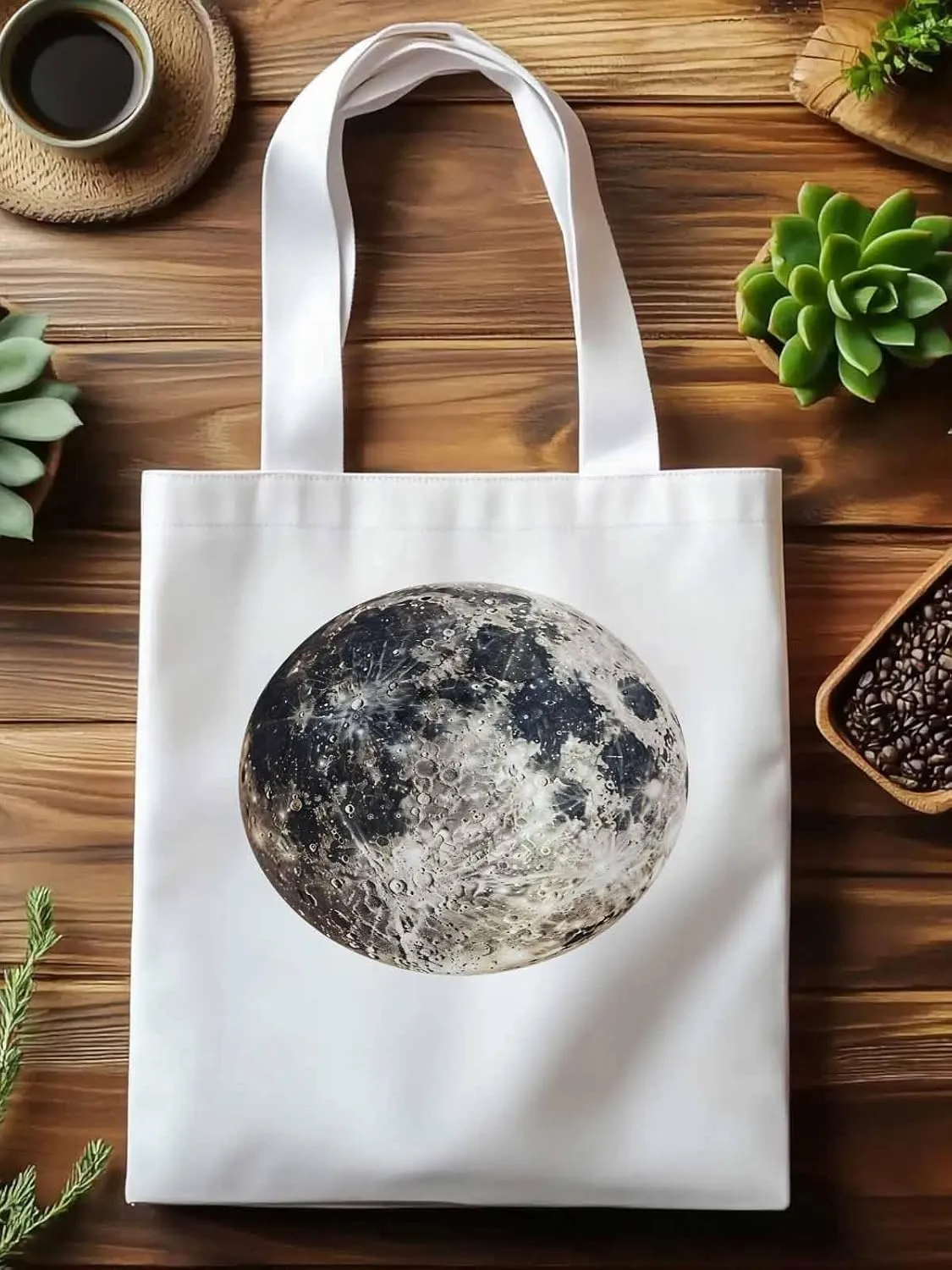 Canvas Tote Bag, Earth Day Aesthetic Canvas Tote Handbags for Women Shoulder Bag Watercolor