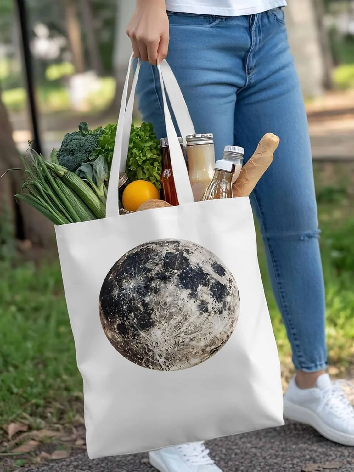 Canvas Tote Bag, Earth Day Aesthetic Canvas Tote Handbags for Women Shoulder Bag Watercolor