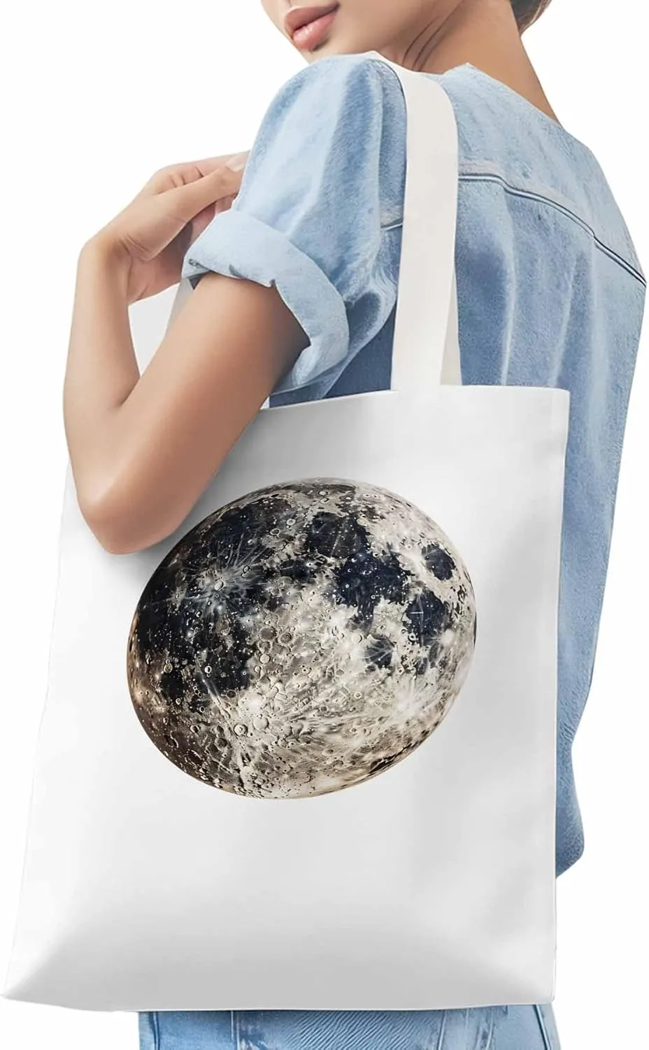 Canvas Tote Bag, Earth Day Aesthetic Canvas Tote Handbags for Women Shoulder Bag Watercolor
