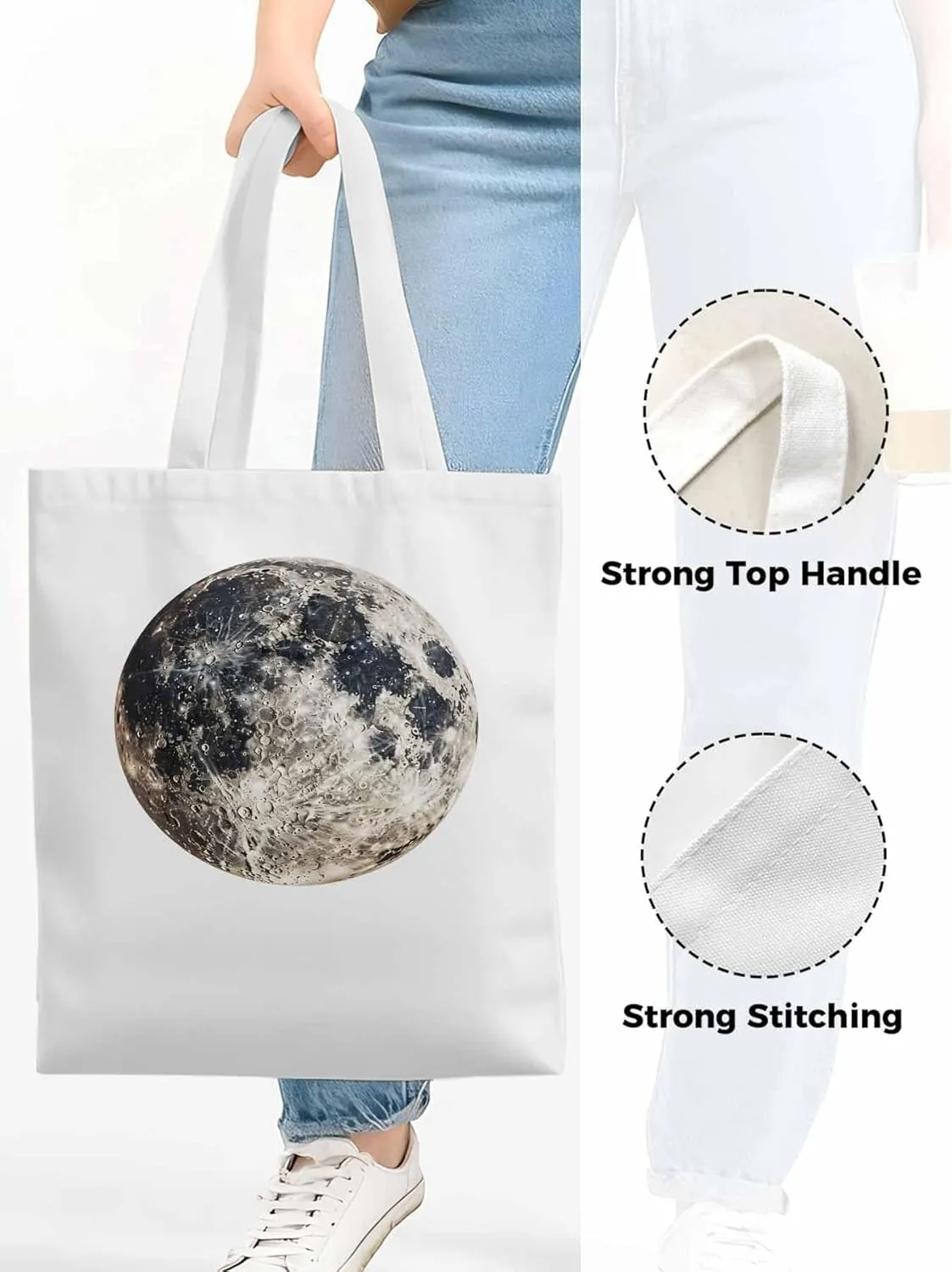 Canvas Tote Bag, Earth Day Aesthetic Canvas Tote Handbags for Women Shoulder Bag Watercolor