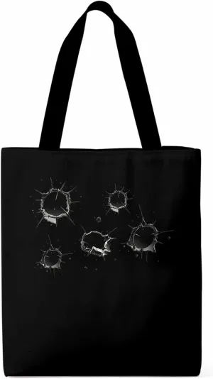 Canvas Tote Bag, Flake Hole Print patterned Canvas Tote Handbags for Women Shoulder Bag,
