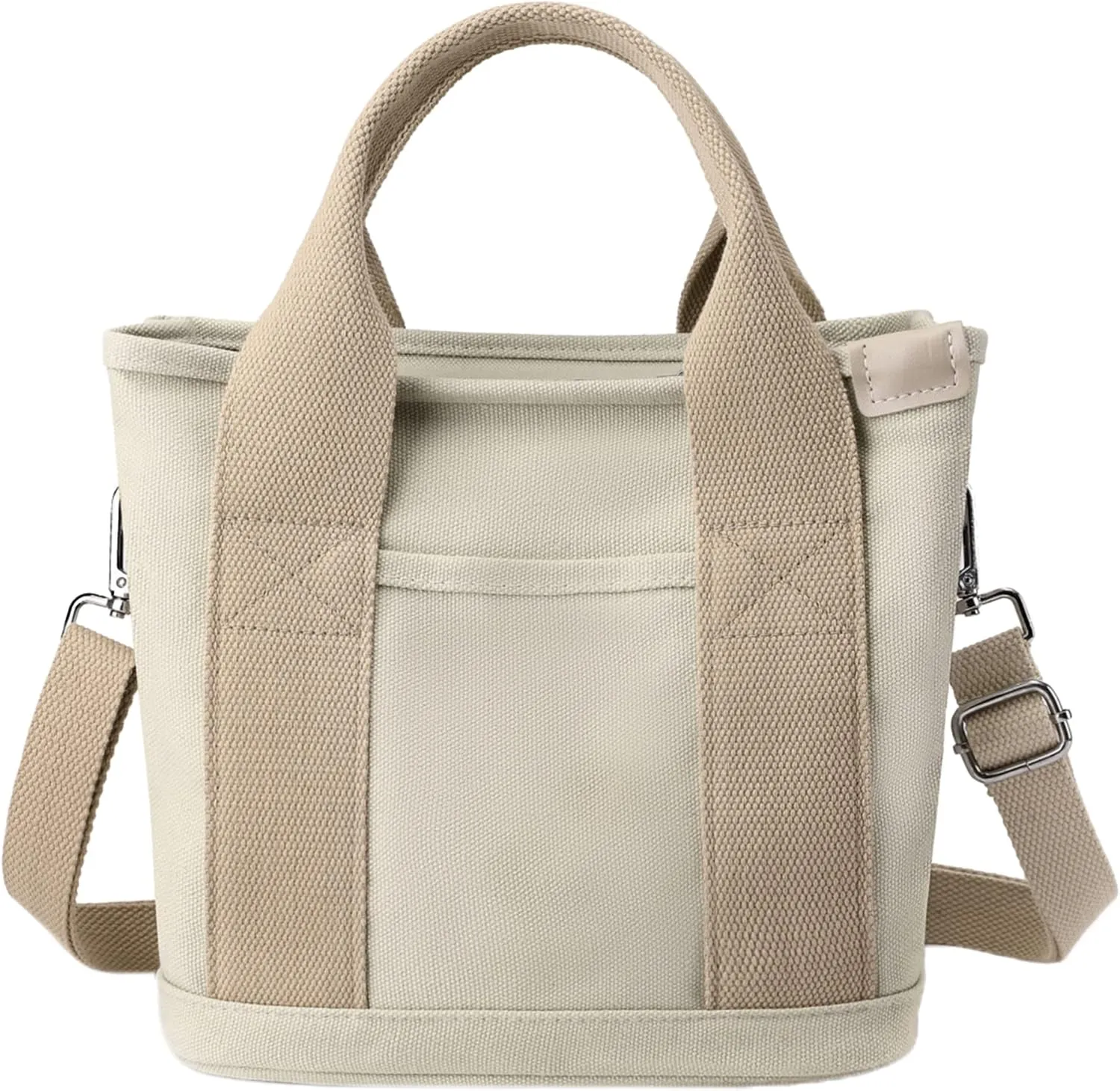 Canvas Tote Bag for Women Stylish Crossboy Handbag Casual Hobo Bag Top Handle Satchel with Multiple Pockets