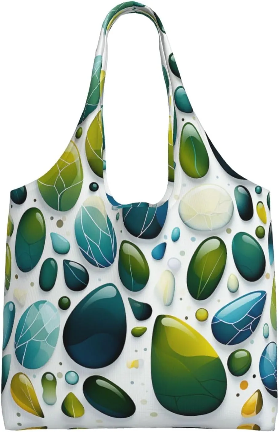 Canvas Tote Bag Lightweight Reusable Grocery Shopping Bag Cute Fox in Winter Handbag for Women Men