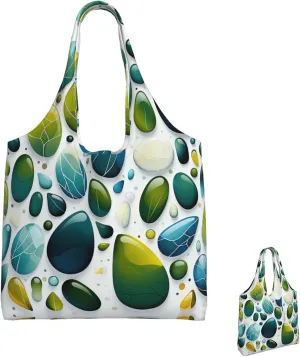 Canvas Tote Bag Lightweight Reusable Grocery Shopping Bag Cute Fox in Winter Handbag for Women Men