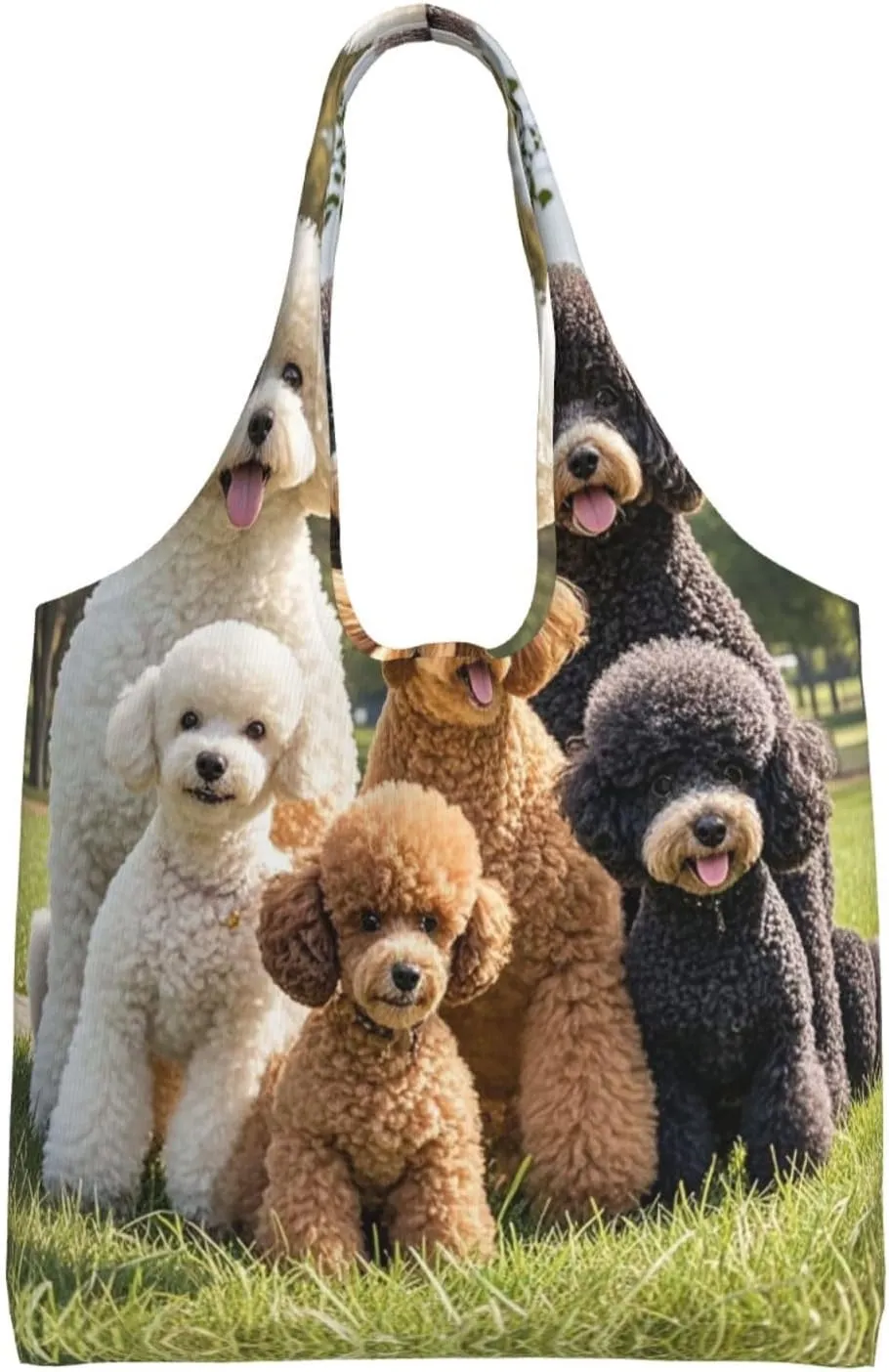 Canvas Tote Bag Lightweight Reusable Grocery Shopping Bag Ringtailed Lemur Handbag for Women Men