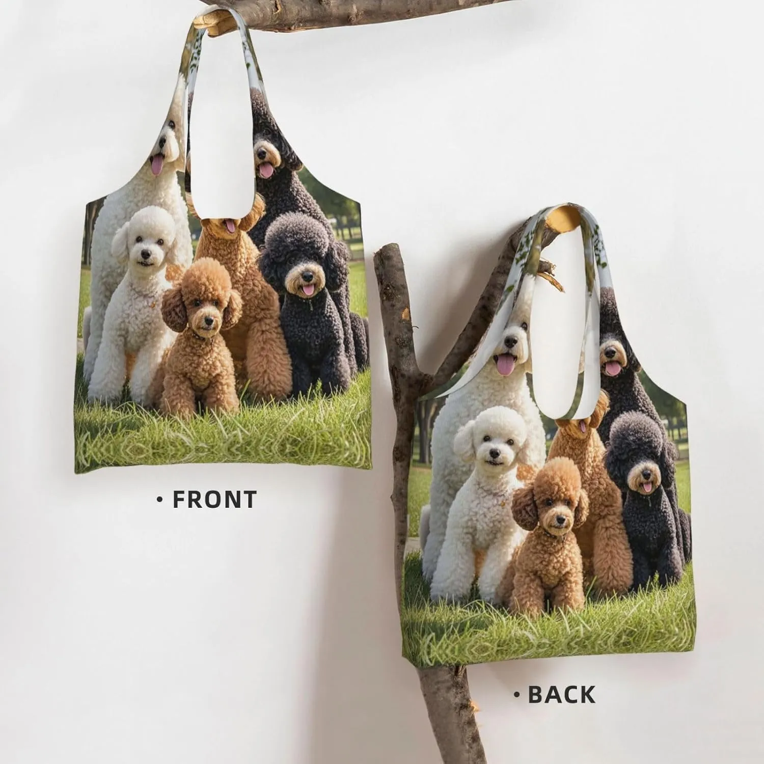 Canvas Tote Bag Lightweight Reusable Grocery Shopping Bag Ringtailed Lemur Handbag for Women Men