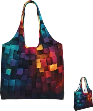 Canvas Tote Bag Lightweight Reusable Grocery Shopping Bag Stars in Sky Handbag for Women Men