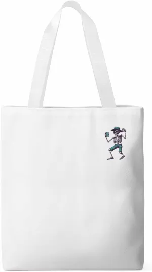 Canvas Tote Bag, Western Skeleton Print patterned Canvas Tote Handbags for Women Shoulder Bag,