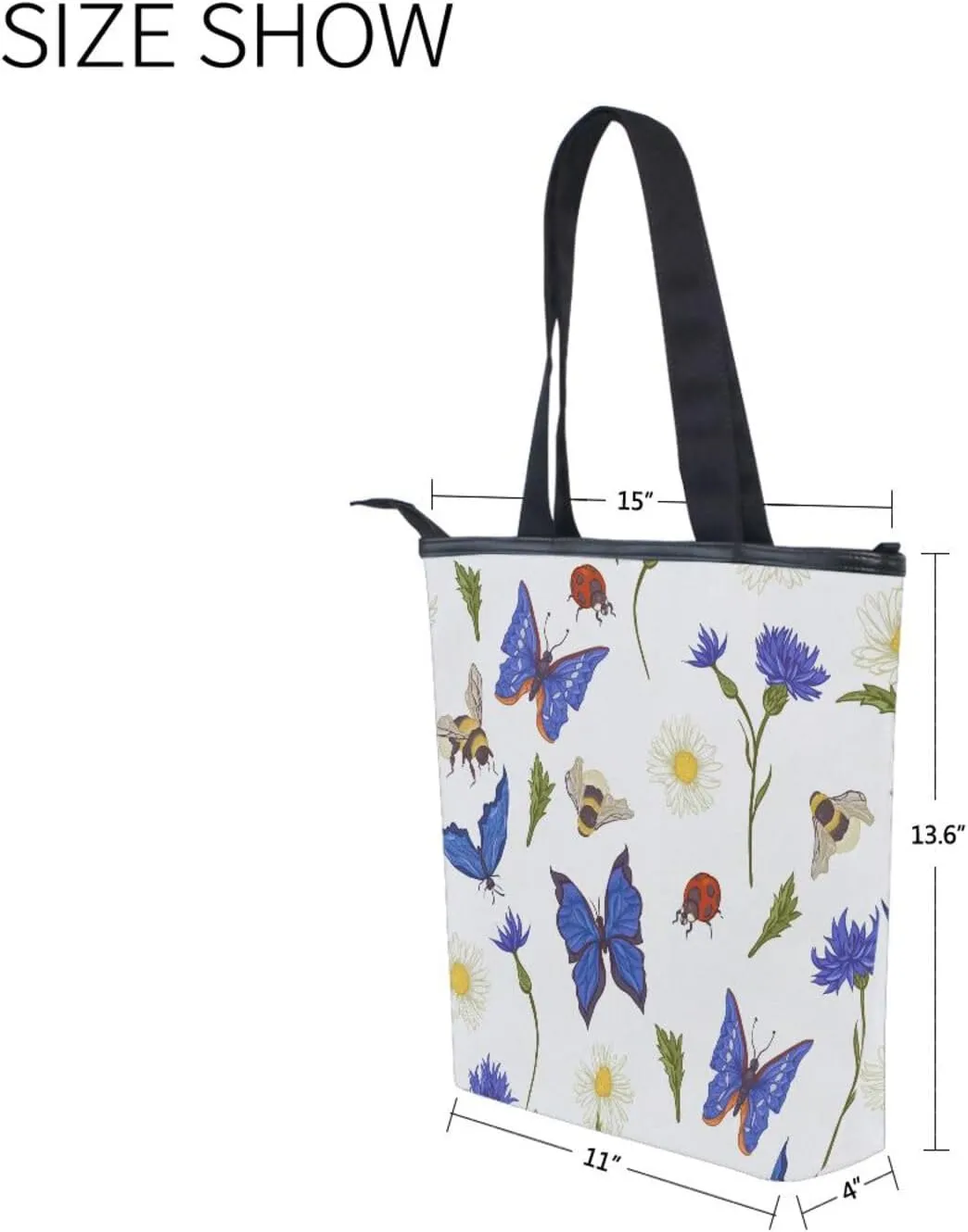 Canvas Tote Bags Purses and Handbags for Women Men Top Handle Ladies Shoulder Bags Multicolored Pattern