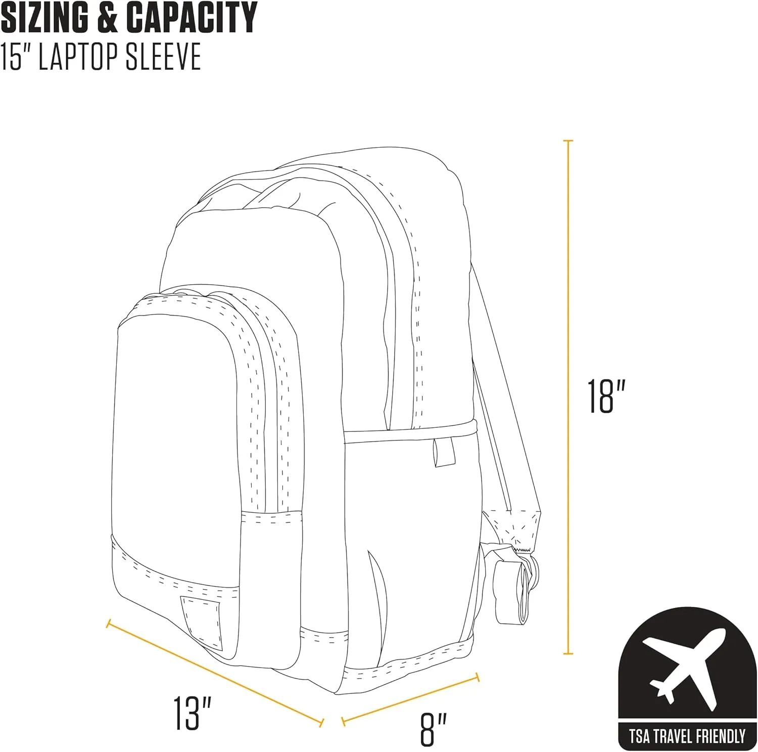 Carhartt 25L Classic Backpack, Durable Water-Resistant Pack W/ 15" Laptop Sleeve and Multiple Organizational Compartments, Brown, PFAS Free