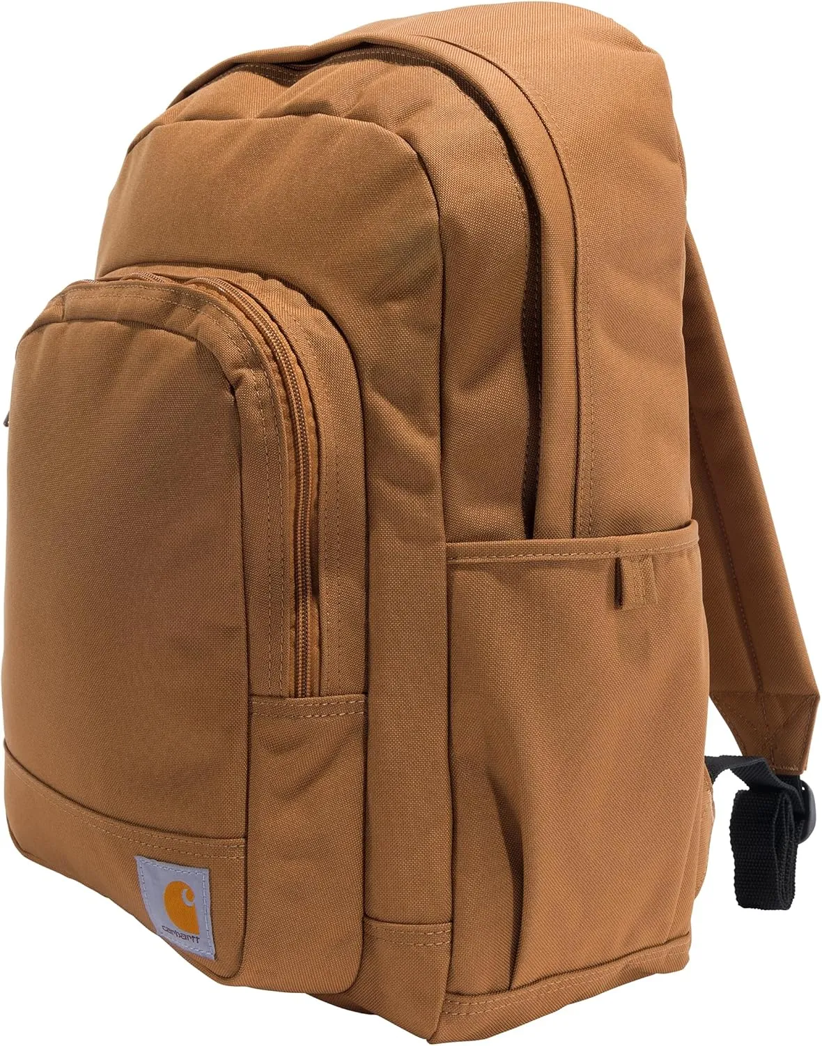 Carhartt 25L Classic Backpack, Durable Water-Resistant Pack W/ 15" Laptop Sleeve and Multiple Organizational Compartments, Brown, PFAS Free