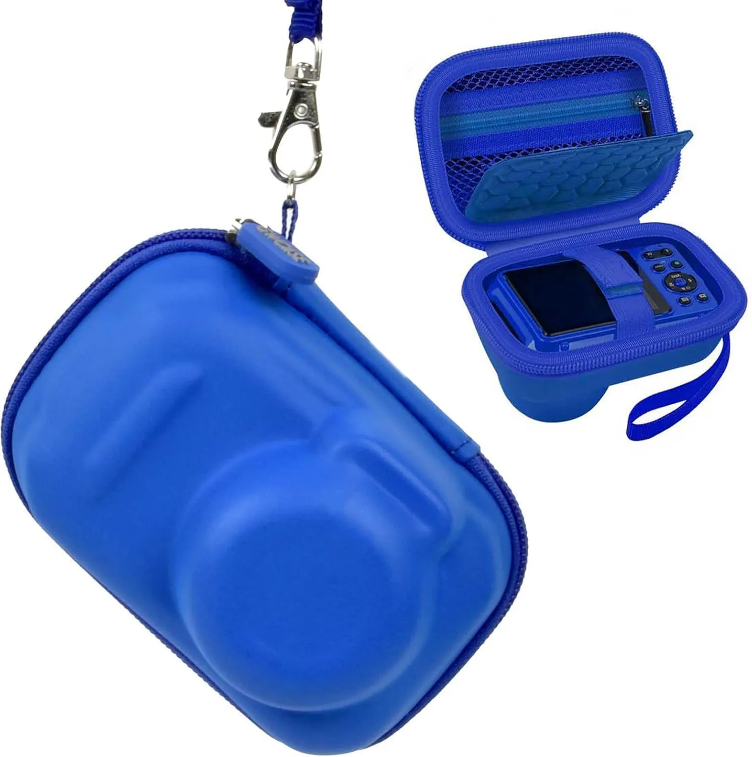 Case Compatible with PIXPRO WPZ2 Rugged Digital Camera, Travel Storage Protective Holder for Point and Shoot Digital Cameras, SD Card, Batteries Accessories- Blue (Box Only)