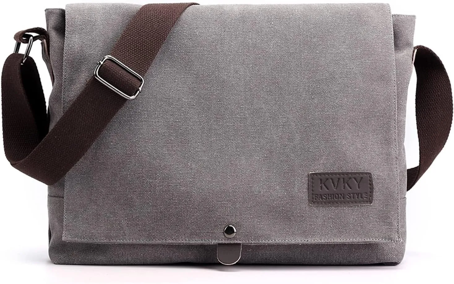 Casual Top Handle Briefcase Messenger Satchel for Work Vintage Men's Shoulder Canvas Tote Handbag Crossbody