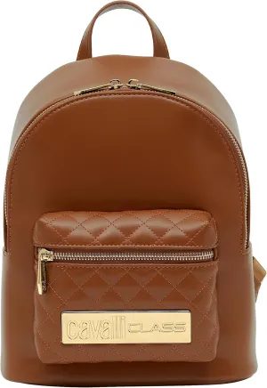 Cavalli Class SALERNO Brown Small Fashion Backpack for womens