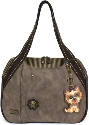CHALA Handbags Large Bowling Tote Bag- Pet Lover's Collection