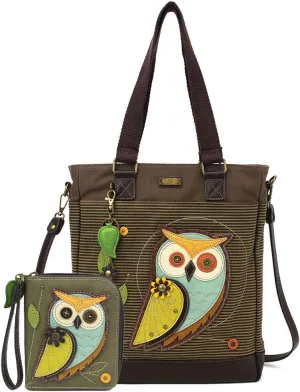 CHALA Handbags Owl Work Tote Shoulder Bag - Bird Lover