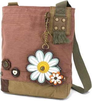 Chala Handbags Patchwork Crossbody Canvas Messenger Bags with Faux Leather Animal Coin Purse
