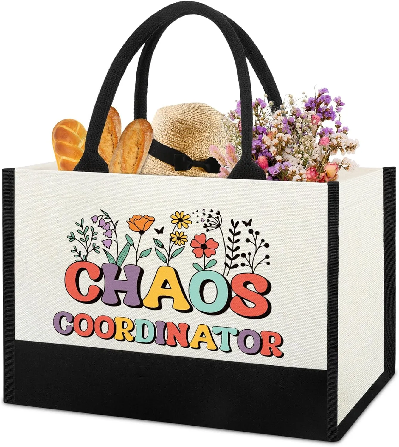 Chaos Coordinator Tote Bag Gifts for Women, Thank you Appreciation Gifts for Coworkers Boss Lady Manager Supervisor Wedding Planner Secretary Administrator Idea for Birthday Christmas