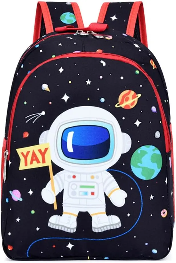 CHERUBIC Kids Toddler Cute Backpack Little Cartoon Travel Lightweight Bag Daypack For 2-3 Girls Boys (Astronauts)