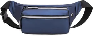 Chest Fanny Pack Cycling Sports Fitness Backpack Mobile Phone Reflective Storage Bag(Blue)