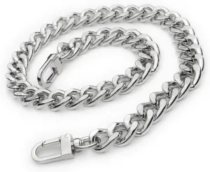 Chunky Purse Chain Replacement Shoulder Strap Bag Chain (16mm) - Silver 22"