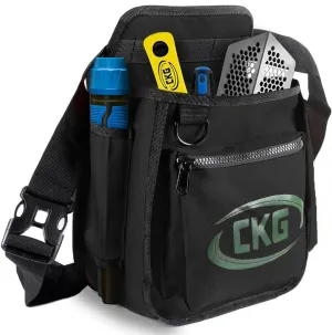 CKG Metal Detecting Finds Bag Waist Digger Pouch Tools Bag for Pinpointer, Metal Detecting Pouch