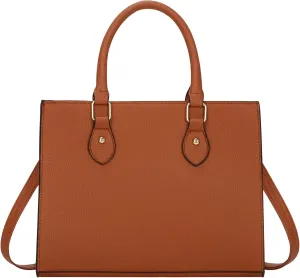 Classic Top Handle Bags with Zipper Vegan Leather Crossbody Bags Casual Tote Handbags for Women