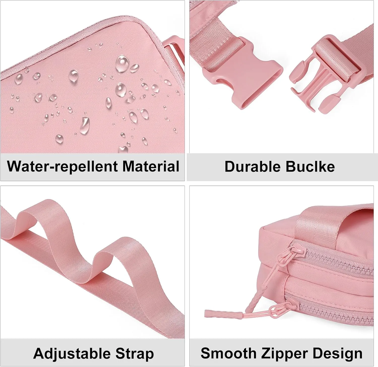 CLUCI Small Belt Bag for Women, Crossbody Everywhere Waist Packs Trendy, Women's Fanny Pack with Adjustable Strap