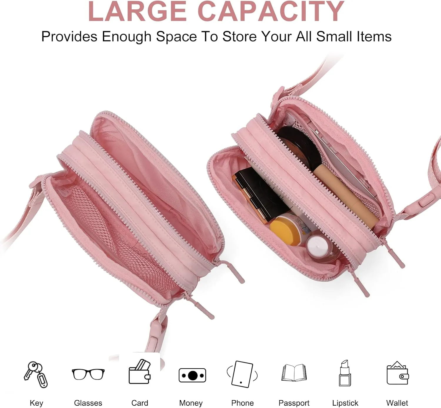CLUCI Small Belt Bag for Women, Crossbody Everywhere Waist Packs Trendy, Women's Fanny Pack with Adjustable Strap