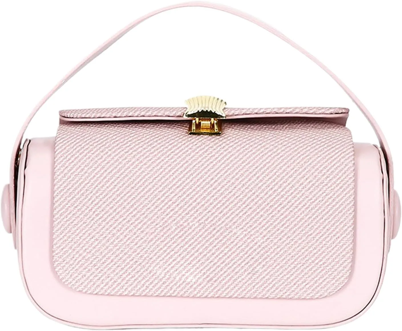 Colorful Fabric Flap Crossbody Bag, Elegant Leather Top Handle Purses, Mini Fashion Shoulder Travel Purse