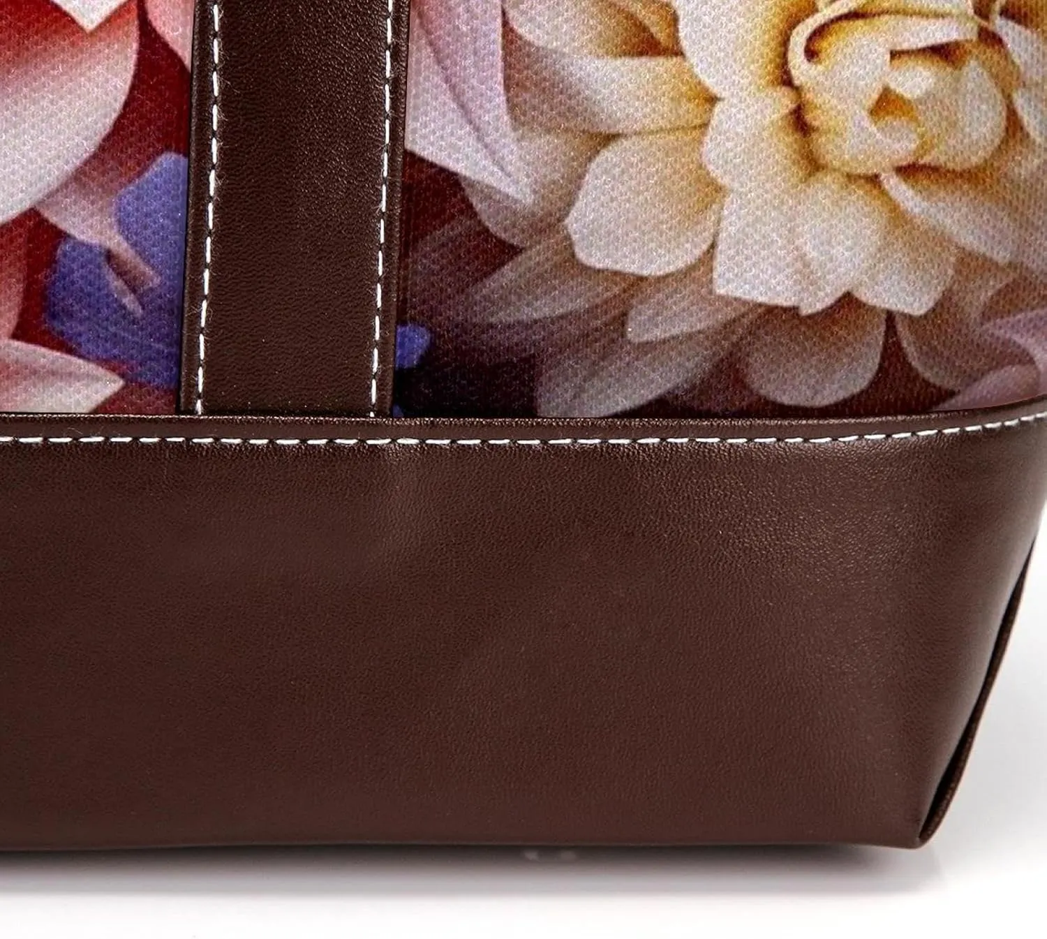 Colorful Petal Flowers-1035 Shoulder Purses for Women Large Soft Washed Leather Purses and Durable Handbags