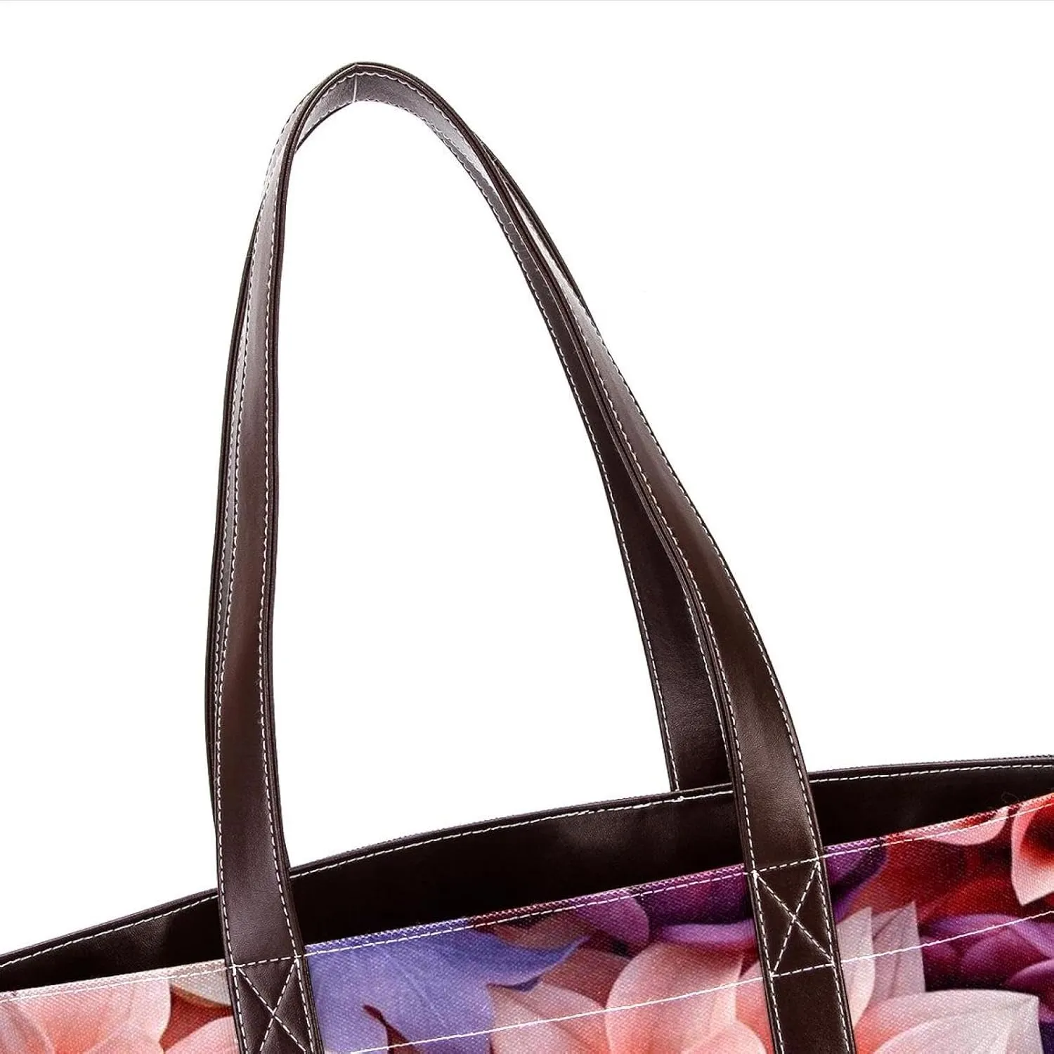 Colorful Petal Flowers-1035 Shoulder Purses for Women Large Soft Washed Leather Purses and Durable Handbags