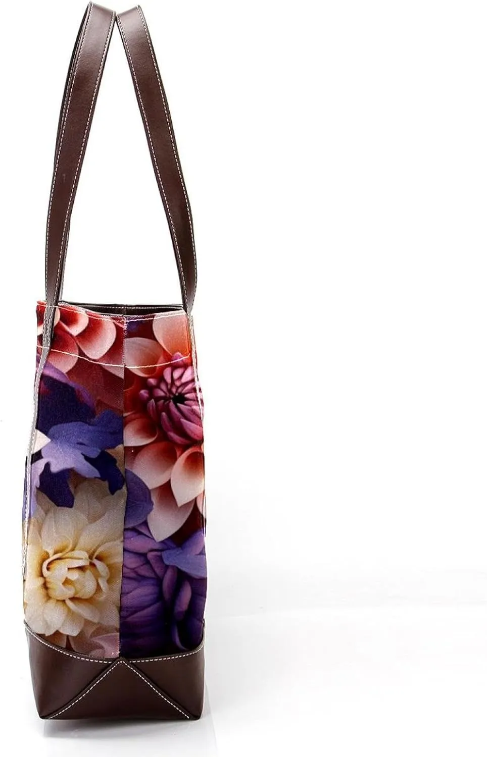 Colorful Petal Flowers-1035 Shoulder Purses for Women Large Soft Washed Leather Purses and Durable Handbags