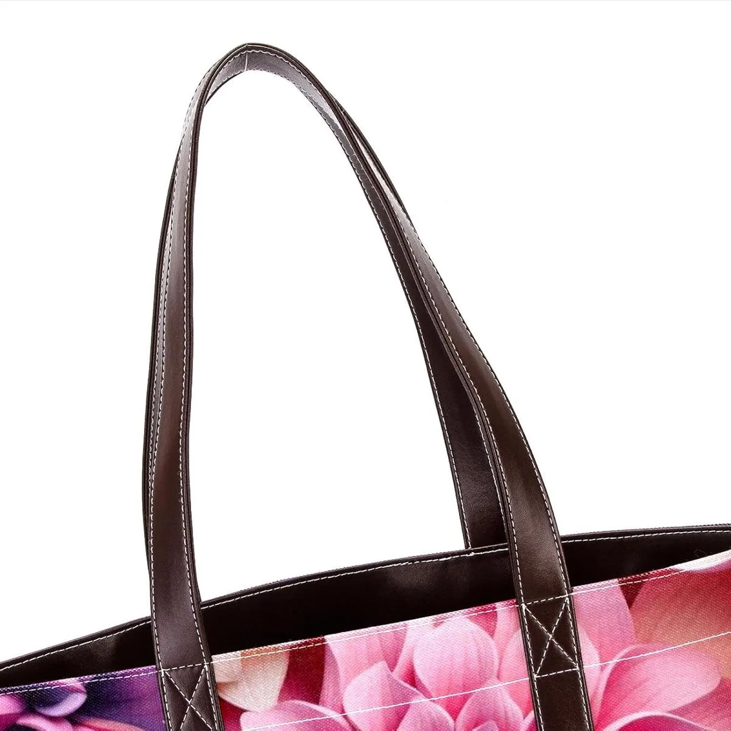 Colorful Petal Flowers-969 Shoulder Purses for Women Large Soft Washed Leather Purses and Durable Handbags