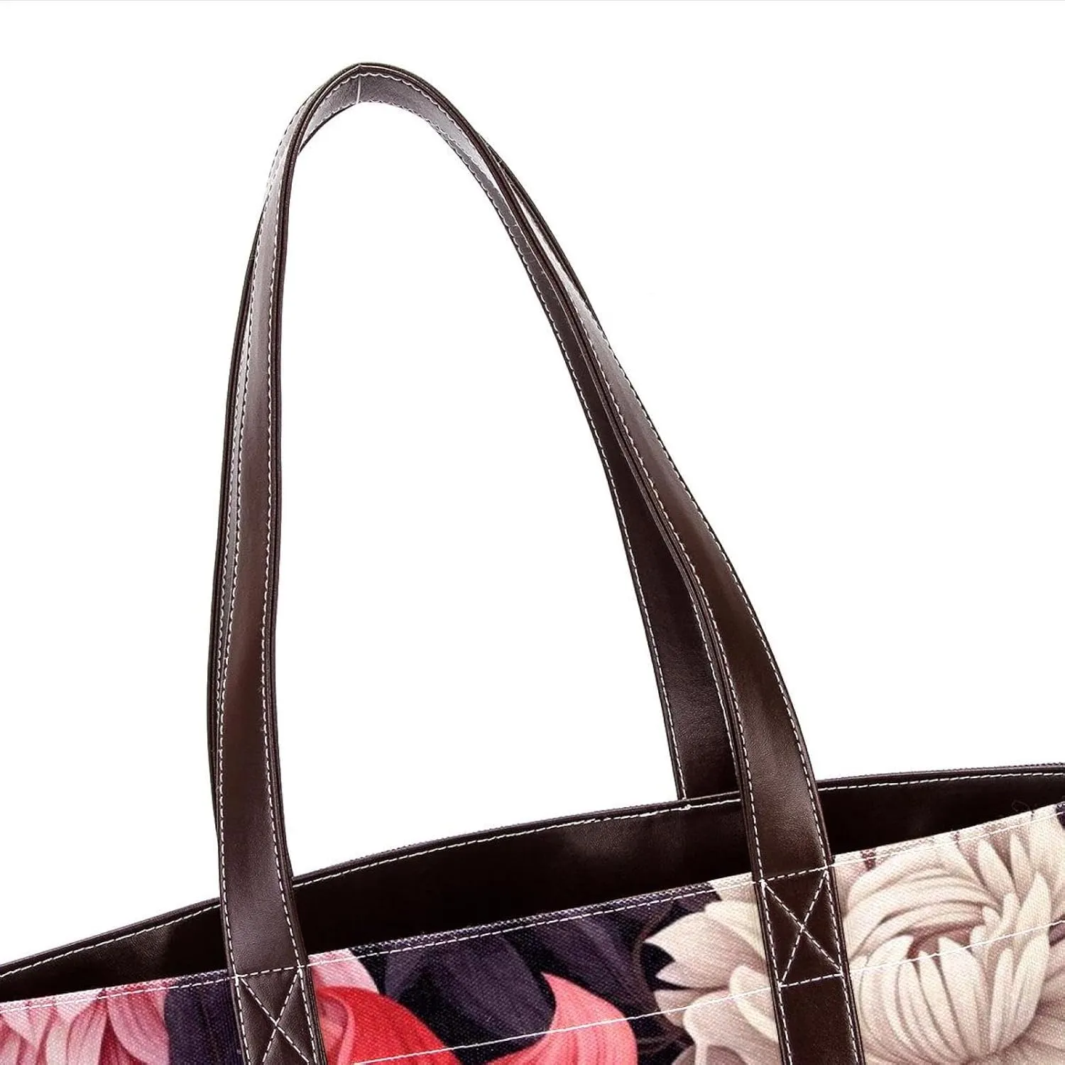 Colorful Petal Flowers-969 Shoulder Purses for Women Large Soft Washed Leather Purses and Durable Handbags