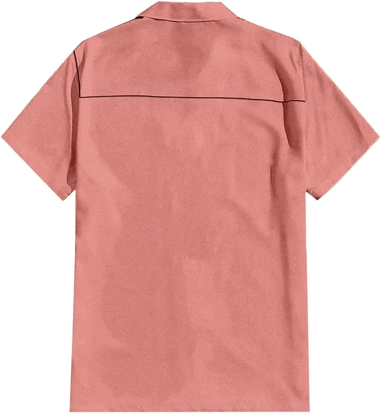 Comfortable T-Shirt Printing Buckle Lapel Short Sleeve Shirt Top Soft and Comfortable T-Shirts for Men Men's