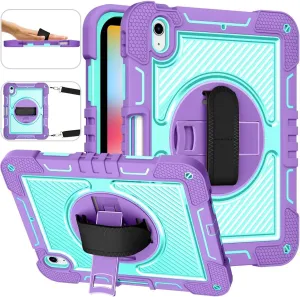 Compatible with iPad 11th Gen A16 11 Inch 2025,Heavy Duty Rugged Case Shockproof Protective Case Kickstand Case Compatible with 11th Generation (A16) 11-inch 2025(Purple)