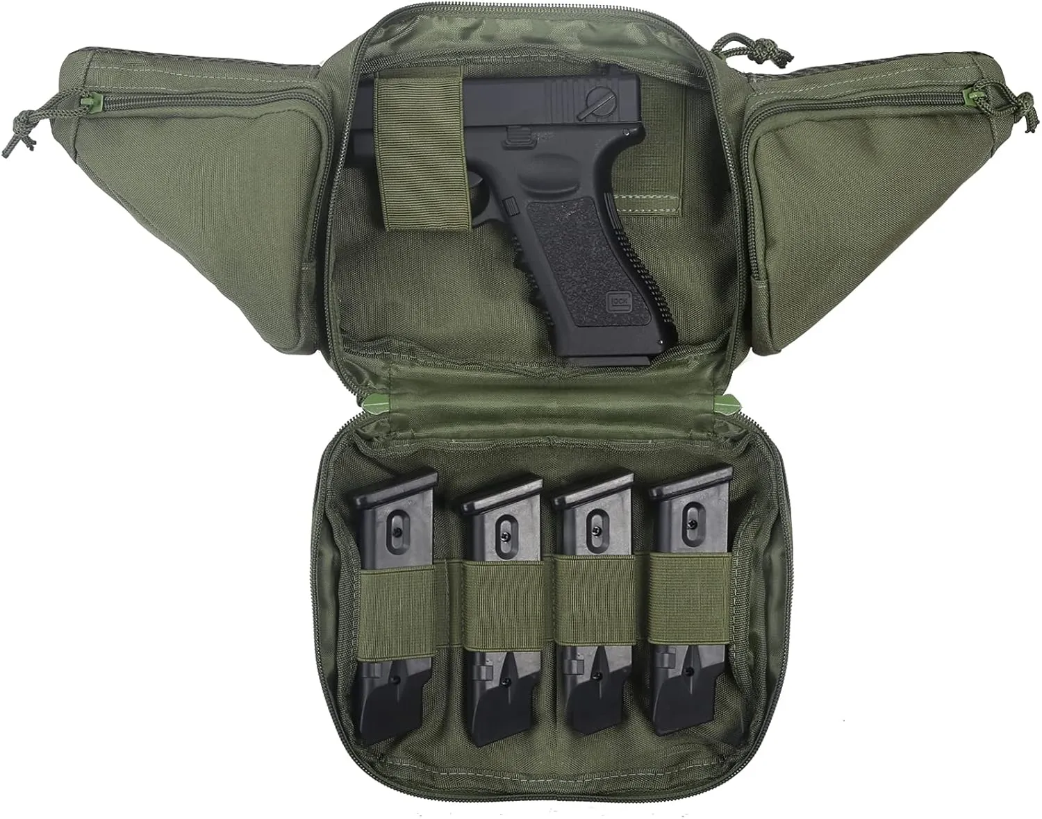 Concealed Carry Pistol Pouch -, Fanny Pack Holster, Fanny Pistol Purse, Multi-Functional Gun Bag,Suitable for Almost Full-Size Pistols, Such As 1911, Etc