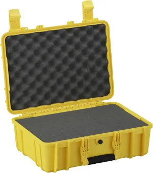 Condition 1 18" Medium Waterproof Hard Case with Foam, Model 801, Portable Protective Storage, Box for Travel, Tactical Gear, Made in USA, 18.36"x13.70"x 7.03" Yellow