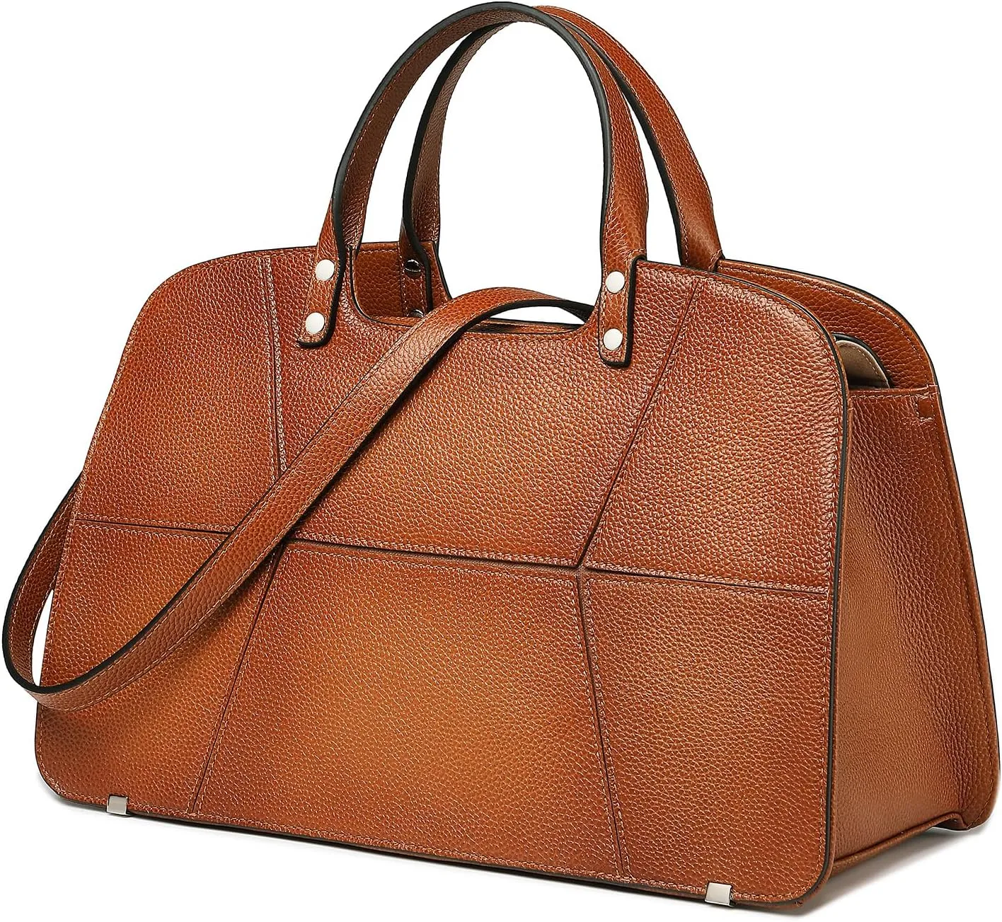 COOLCY Genuine Leather Satchel Purse for Women Handbags Crossbody Shoulder bags Designer Top Handle Tote Bag