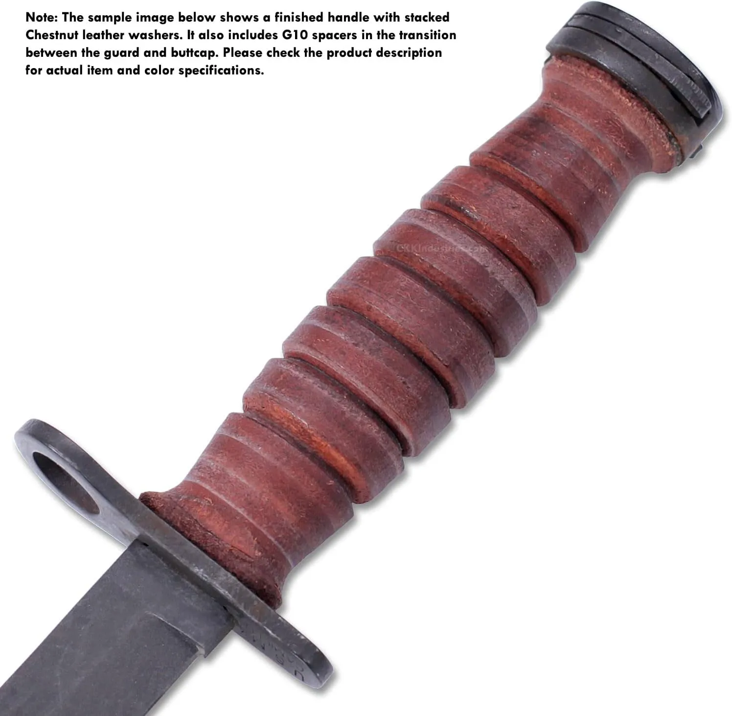 Cowhide Leather Handle Washers - Round - (1.50 x .125) - (Black) - USA Made - (for Knife Making & Hobby) - (20 Pack)