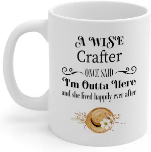 Crafter Retirement Coffee Mug Once Said Leather Jewelry Woodcrater Lenscrafter Manager 11oz Funny Cup Gifts for Retired Retiring Farewell Pary Decoration