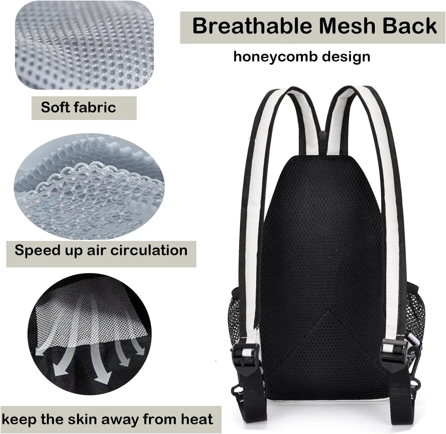 Cross Body Bag Sling Backpack Bag,Crossbody Bag Chest Bag with Belt Waist Pack for Women Man
