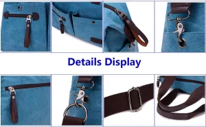 Crossbody Bags for Women Messenger Bag Travel Shoulder Bag Sling Work Bag with Adjustable Strap Top-Handle Handbags Blue
